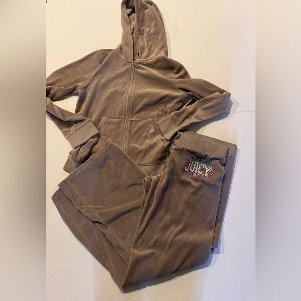 Juicy‎ Couture Velour Tracksuit Set Hoodie & Pants Y2K